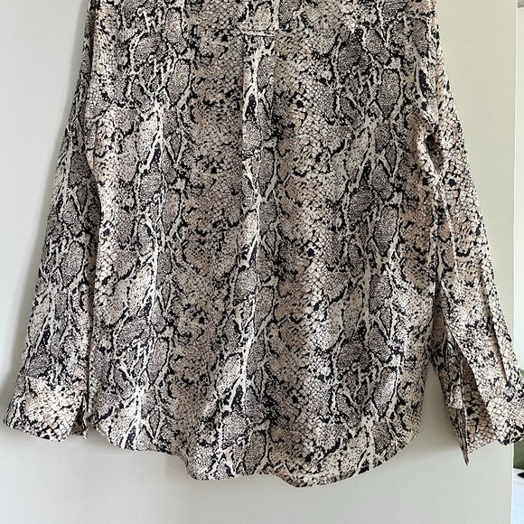 Rails Snake Print Blouse - Black and Cream - Picture 8 of 8